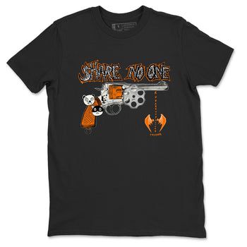3s Georgia Peach shirt to match jordans Share No One sneaker tees Air Jordan 3 Georgia Peach SNRT Sneaker Release Tees unisex cotton Black 2 crew neck shirt