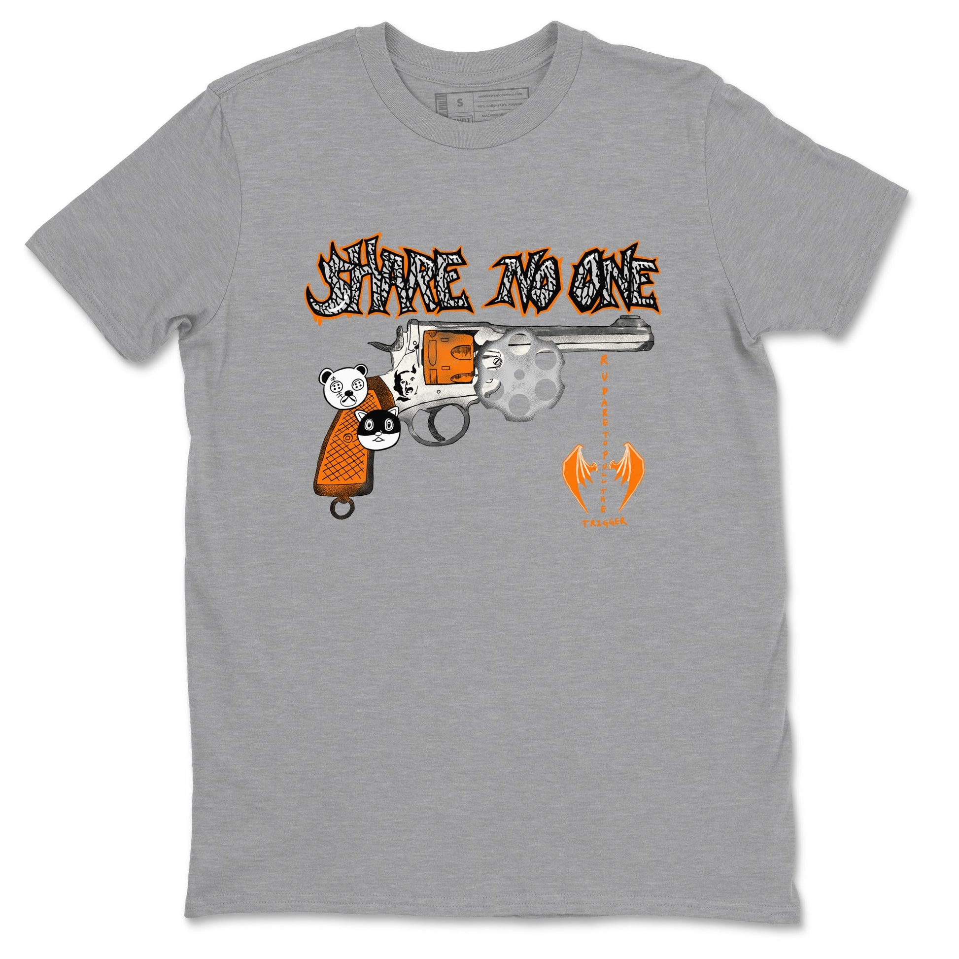 3s Georgia Peach shirt to match jordans Share No One sneaker tees Air Jordan 3 Georgia Peach SNRT Sneaker Release Tees unisex cotton Heather Grey 2 crew neck shirt