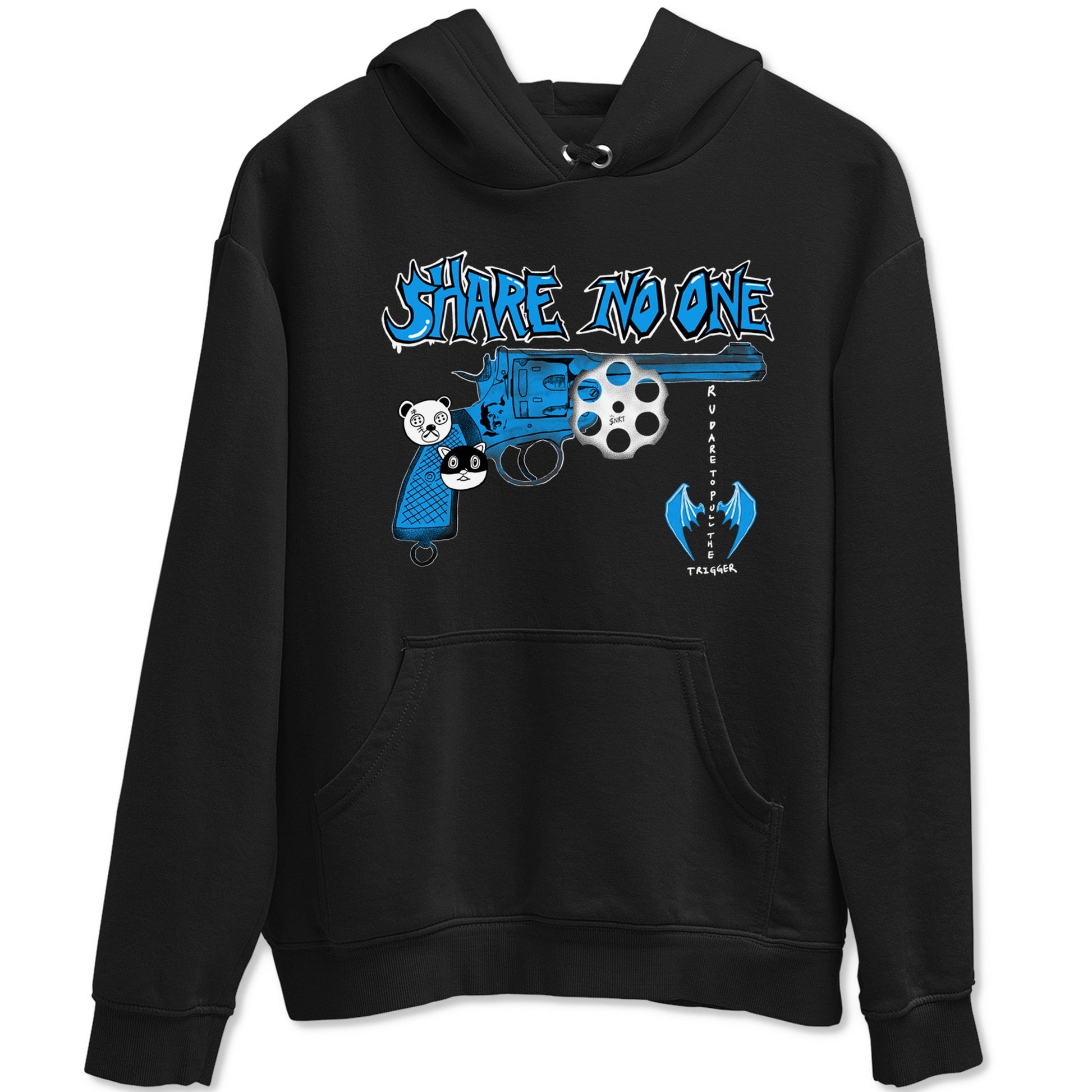 Air Jordan 4 Military Blue shirt to match jordans Share No One sneaker tees Air Jordan 4 Military Blue SNRT Sneaker Release Tees unisex cotton Black 2 crew neck shirt