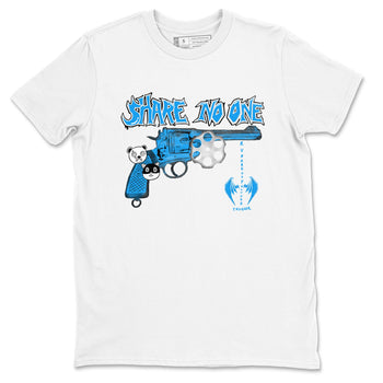 Air Jordan 4 Military Blue shirt to match jordans Share No One sneaker tees Air Jordan 4 Military Blue SNRT Sneaker Release Tees unisex cotton White 2 crew neck shirt