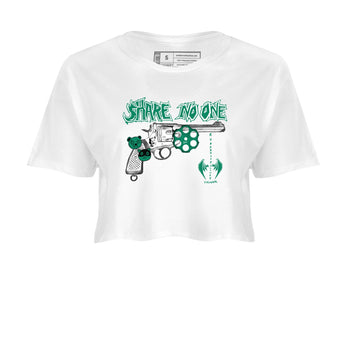 4s Oxidized Green shirts to match jordans Share No One sneaker match tees Air Jordan 4 Oxidized Green SNRT Sneaker Tees streetwear brand White 2 crop tee