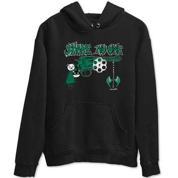 4s Oxidized Green shirts to match jordans Share No One sneaker match tees Air Jordan 4 Oxidized Green SNRT Sneaker Tees streetwear brand Black 2 unisex cotton tee