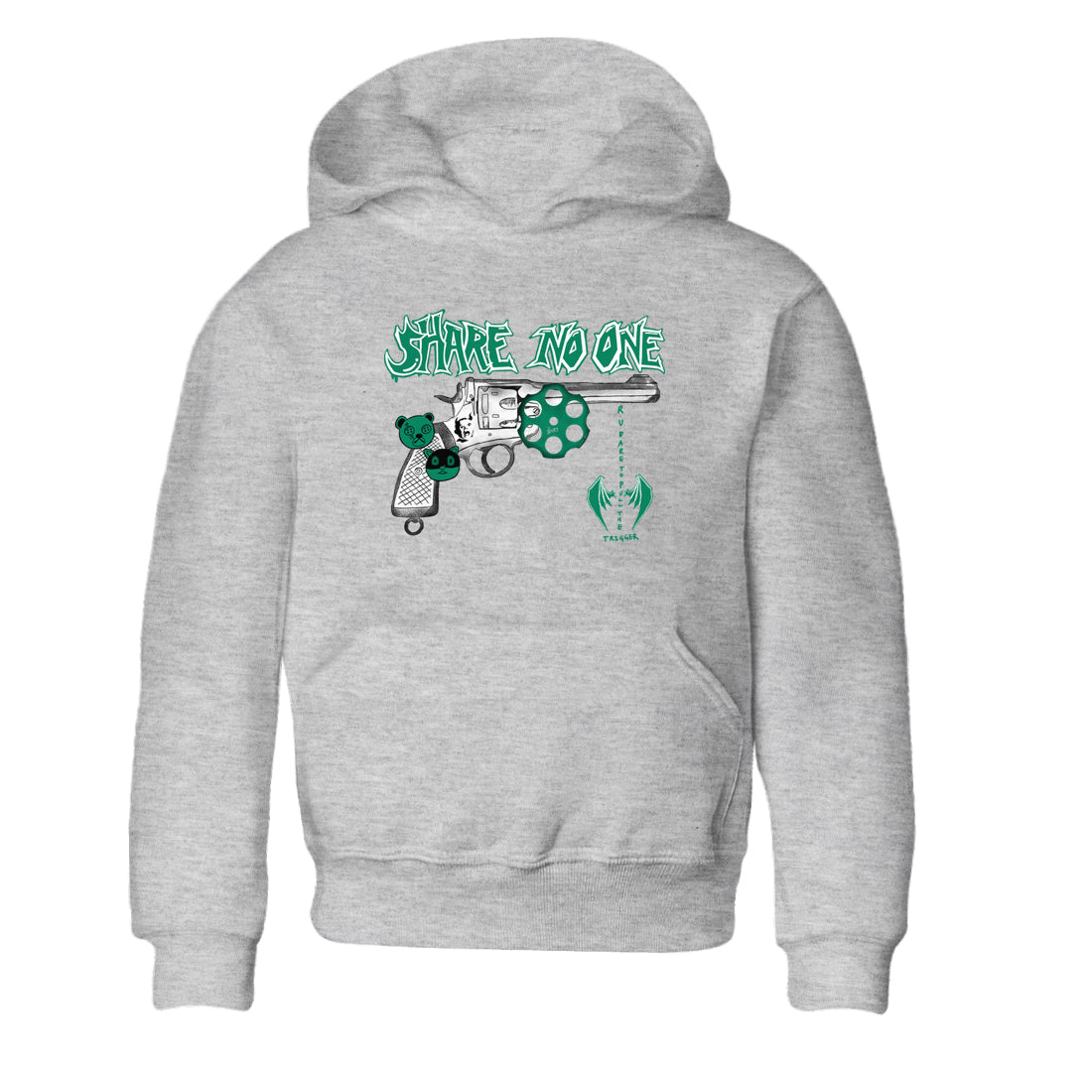 4s Oxidized Green shirts to match jordans Share No One sneaker match tees Air Jordan 4 Oxidized Green SNRT Sneaker Tees streetwear brand Baby and Youth Heather Grey 2 cotton tee