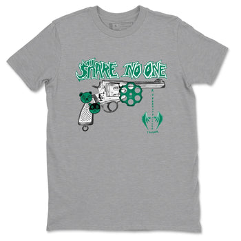 4s Oxidized Green shirts to match jordans Share No One sneaker match tees Air Jordan 4 Oxidized Green SNRT Sneaker Tees streetwear brand Heather Grey 2 unisex cotton tee
