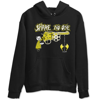 4s Vivid Sulfur shirt to match jordans Share No One sneaker tees Air Jordan 4 Vivid Sulfur SNRT Sneaker Release Tees unisex cotton Black 2 crew neck shirt