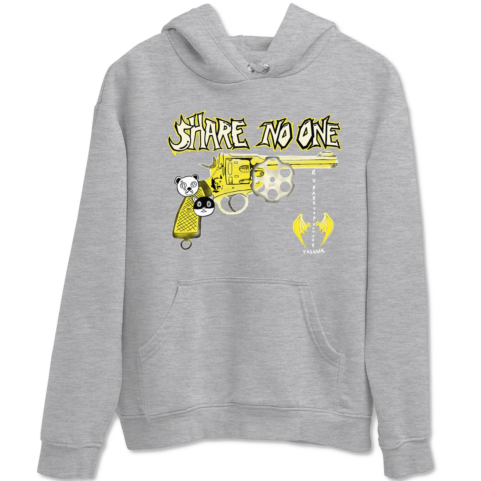 4s Vivid Sulfur shirt to match jordans Share No One sneaker tees Air Jordan 4 Vivid Sulfur SNRT Sneaker Release Tees unisex cotton Heather Grey 2 crew neck shirt