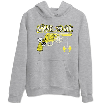 4s Vivid Sulfur shirt to match jordans Share No One sneaker tees Air Jordan 4 Vivid Sulfur SNRT Sneaker Release Tees unisex cotton Heather Grey 2 crew neck shirt