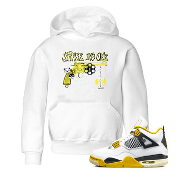 4s Vivid Sulfur shirt to match jordans Share No One sneaker tees Air Jordan 4 Vivid Sulfur SNRT sneaker release tees baby toddler White 1 cotton Shirt