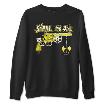 4s Vivid Sulfur shirt to match jordans Share No One sneaker tees Air Jordan 4 Vivid Sulfur SNRT Sneaker Release Tees unisex cotton Black 2 crew neck shirt
