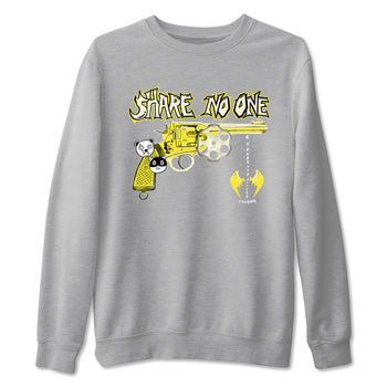 4s Vivid Sulfur shirt to match jordans Share No One sneaker tees Air Jordan 4 Vivid Sulfur SNRT Sneaker Release Tees unisex cotton Heather Grey 2 crew neck shirt