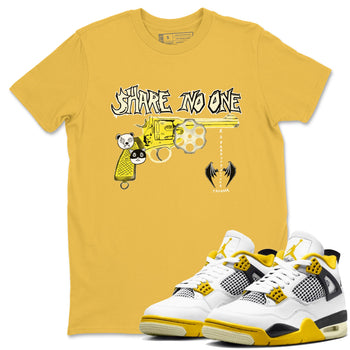 4s Vivid Sulfur shirt to match jordans Share No One sneaker tees Air Jordan 4 Vivid Sulfur SNRT Sneaker Release Tees unisex cotton Daisy 1 crew neck shirt