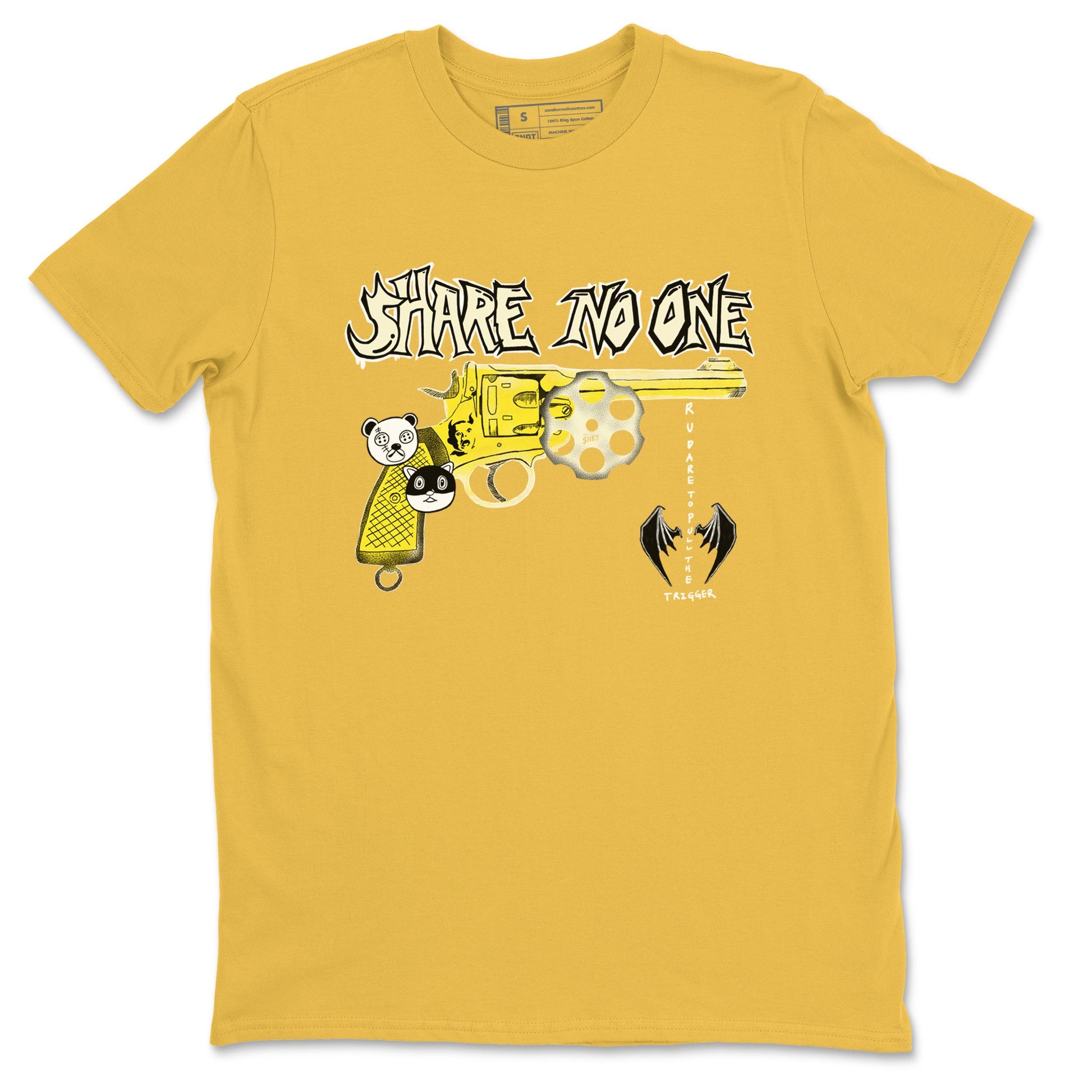 4s Vivid Sulfur shirt to match jordans Share No One sneaker tees Air Jordan 4 Vivid Sulfur SNRT Sneaker Release Tees unisex cotton Daisy 2 crew neck shirt