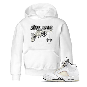 5s Sail shirt to match jordans Share No One sneaker tees Air Jordan 5 Sail SNRT sneaker release tees baby toddler White 1 cotton Shirt