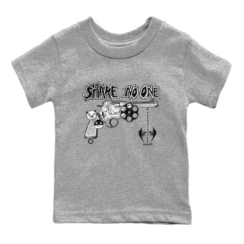 5s Sail shirt to match jordans Share No One sneaker tees Air Jordan 5 Sail SNRT sneaker release tees baby toddler Heather Grey 2 cotton Shirt