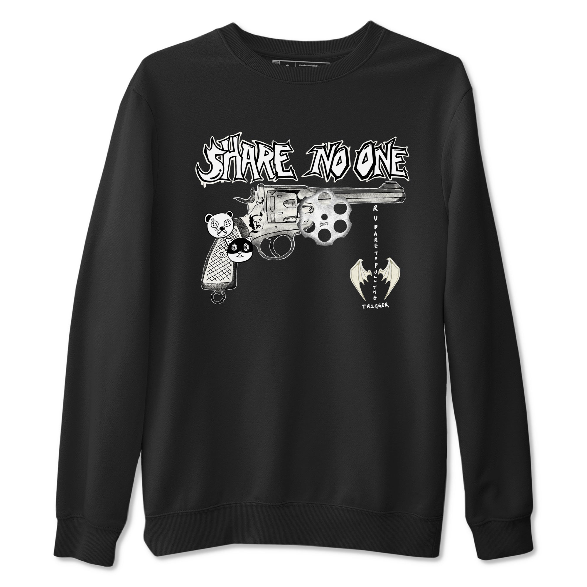 5s Sail shirt to match jordans Share No One sneaker tees Air Jordan 5 Sail SNRT Sneaker Release Tees unisex cotton Black 2 crew neck shirt