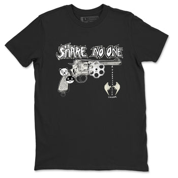 5s Sail shirt to match jordans Share No One sneaker tees Air Jordan 5 Sail SNRT Sneaker Release Tees unisex cotton Black 2 crew neck shirt