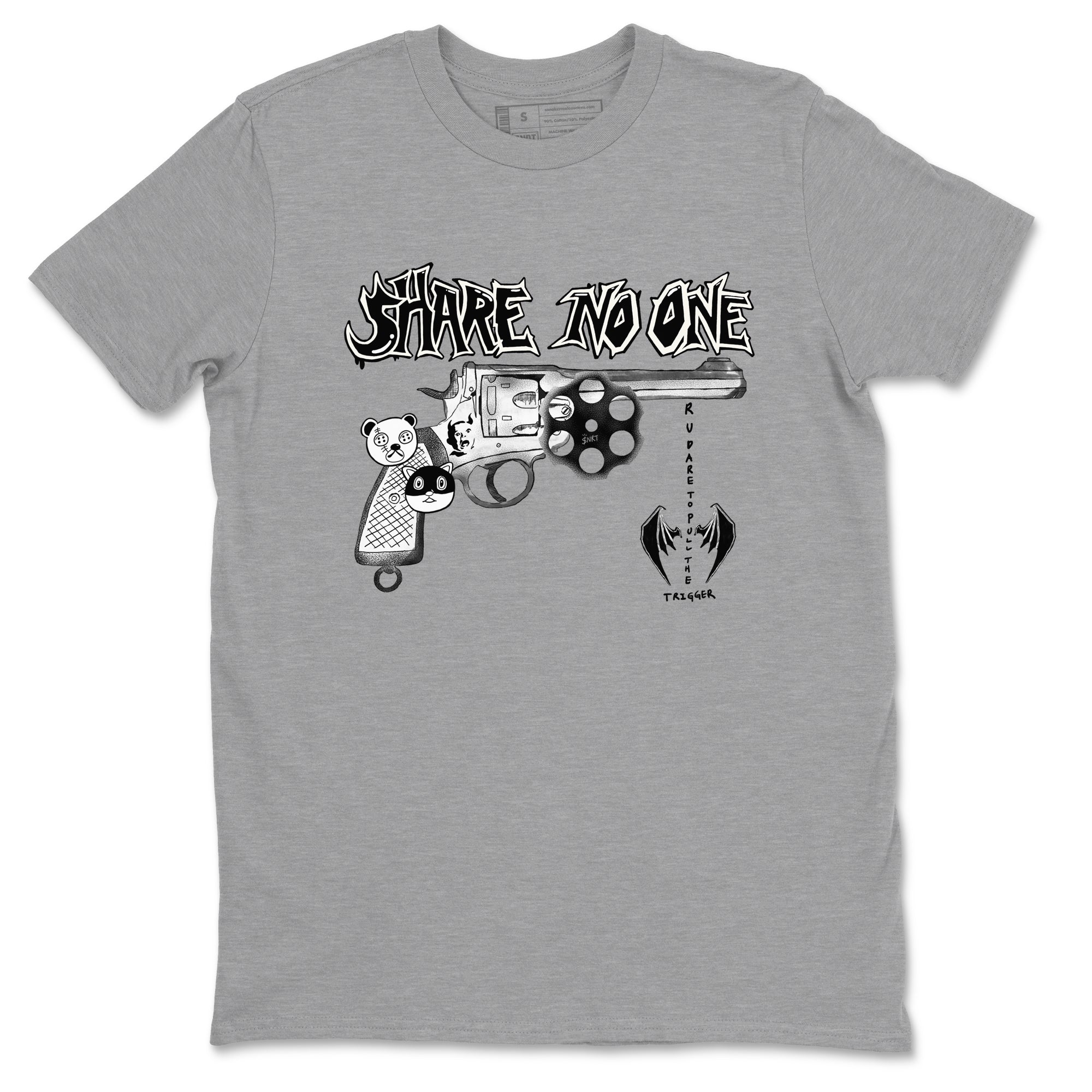 5s Sail shirt to match jordans Share No One sneaker tees Air Jordan 5 Sail SNRT Sneaker Release Tees unisex cotton Heather Grey 2 crew neck shirt