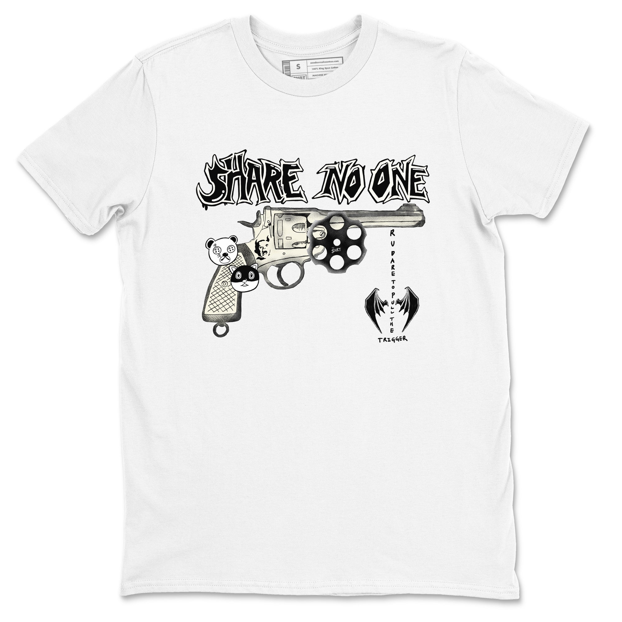 5s Sail shirt to match jordans Share No One sneaker tees Air Jordan 5 Sail SNRT Sneaker Release Tees unisex cotton White 2 crew neck shirt