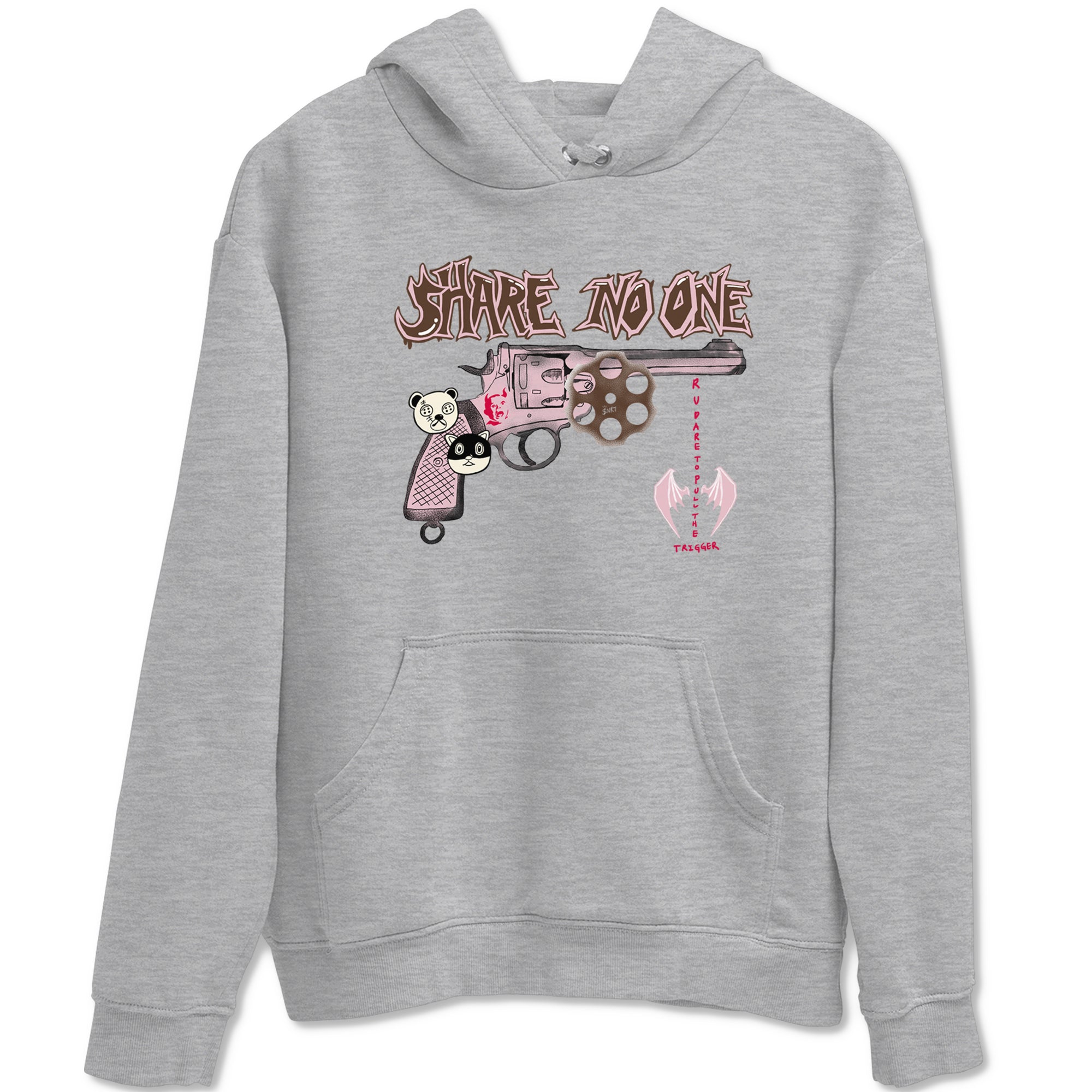 Dunk Cacao Wow And Pink foam shirts to match jordans Share No One sneaker match tees Dunk Cacao Wow And Pink foam SNRT Sneaker Tees streetwear brand Heather Grey 2 unisex cotton tee