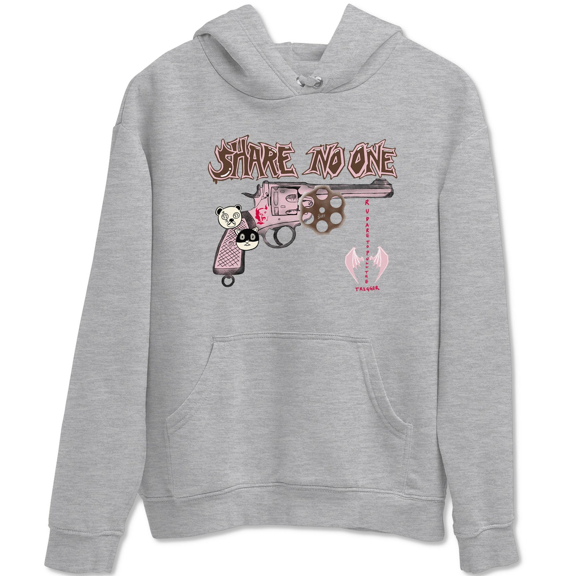 Dunk Cacao Wow And Pink foam shirts to match jordans Share No One sneaker match tees Dunk Cacao Wow And Pink foam SNRT Sneaker Tees streetwear brand Heather Grey 2 unisex cotton tee