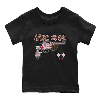 Dunk Cacao Wow And Pink foam shirts to match jordans Share No One sneaker match tees Dunk Cacao Wow And Pink foam SNRT Sneaker Tees streetwear brand Baby and Youth Black 2 cotton tee
