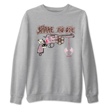 Dunk Cacao Wow And Pink foam shirts to match jordans Share No One sneaker match tees Dunk Cacao Wow And Pink foam SNRT Sneaker Tees streetwear brand Heather Grey 2 unisex cotton tee