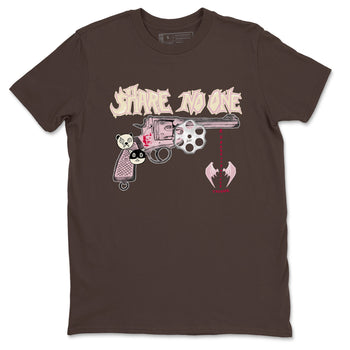 Dunk Cacao Wow And Pink foam shirts to match jordans Share No One sneaker match tees Dunk Cacao Wow And Pink foam SNRT Sneaker Tees streetwear brand Dark Chocolate 2 unisex cotton tee