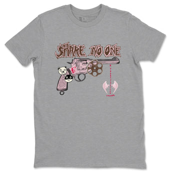 Dunk Cacao Wow And Pink foam shirts to match jordans Share No One sneaker match tees Dunk Cacao Wow And Pink foam SNRT Sneaker Tees streetwear brand Heather Grey 2 unisex cotton tee