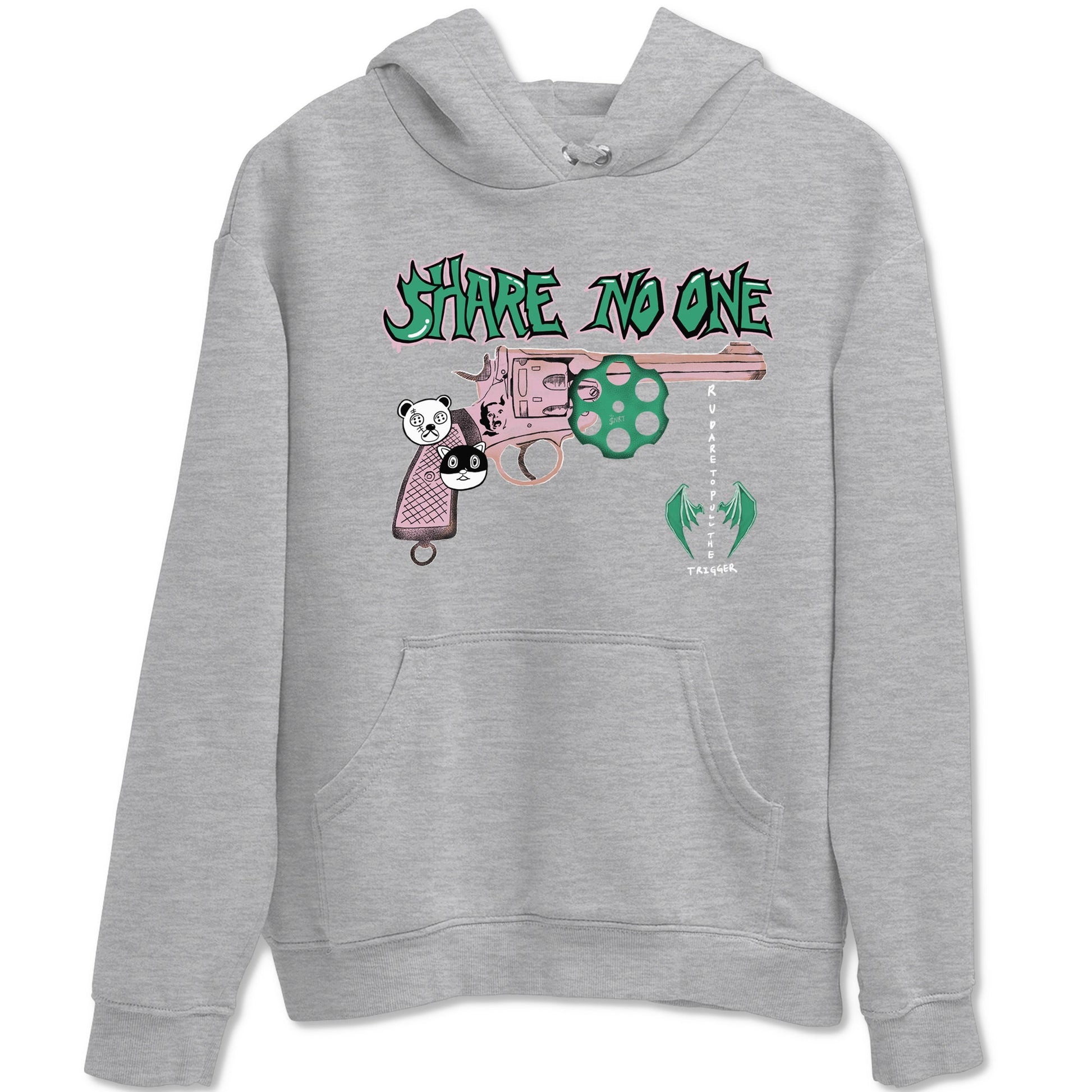 Dunk Medium Soft Pink Malachite shirt to match jordans Share No One sneaker tees Dunk Medium Soft Pink Malachite SNRT Sneaker Release Tees unisex cotton Heather Grey 2 crew neck shirt