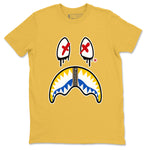 1s Travis Scott Canary shirt to match jordans Shark Face sneaker tees Air Jordan 1 Travis Scott Canary SNRT Sneaker Release Tees unisex cotton Daisy 2 crew neck shirt