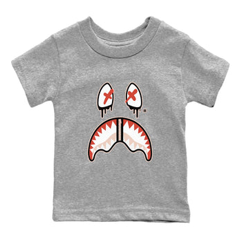 13s Dune Red shirts to match jordans Shark Face sneaker match tees Air Jordan 13 Dune Red SNRT Sneaker Tees streetwear brand Baby and Youth Heather Grey 2 cotton tee