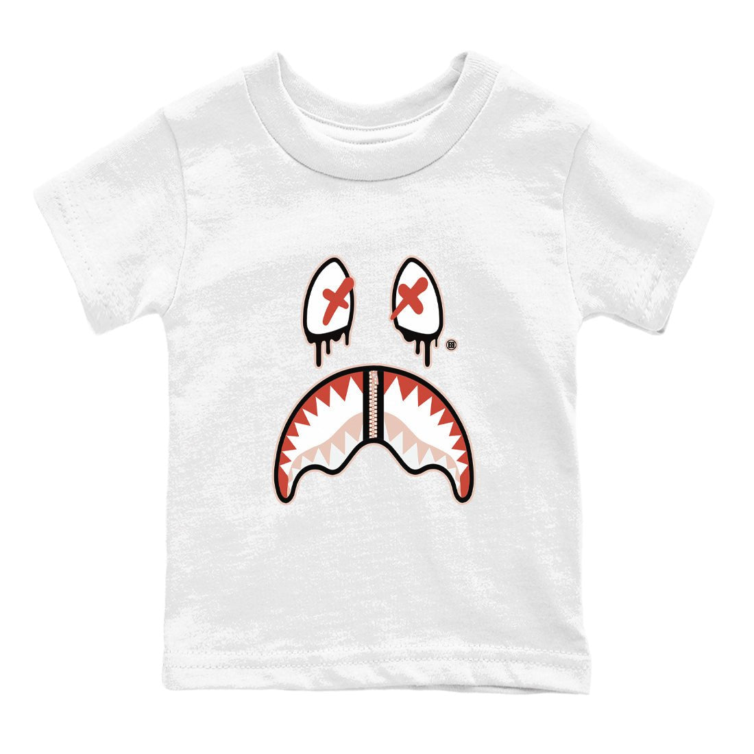 13s Dune Red shirts to match jordans Shark Face sneaker match tees Air Jordan 13 Dune Red SNRT Sneaker Tees streetwear brand Baby and Youth White 2 cotton tee