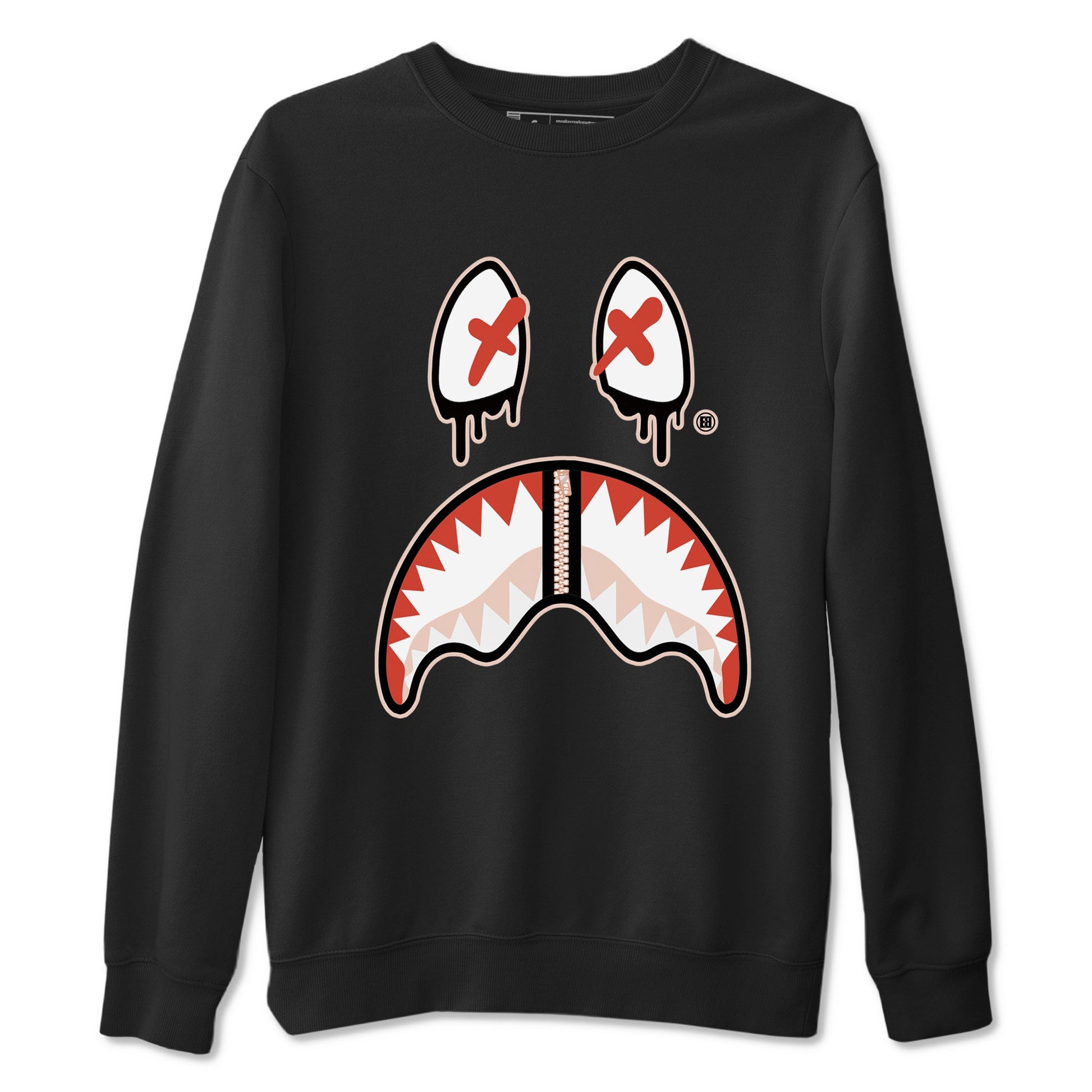 13s Dune Red shirts to match jordans Shark Face sneaker match tees Air Jordan 13 Dune Red SNRT Sneaker Tees streetwear brand Black 2 unisex cotton tee