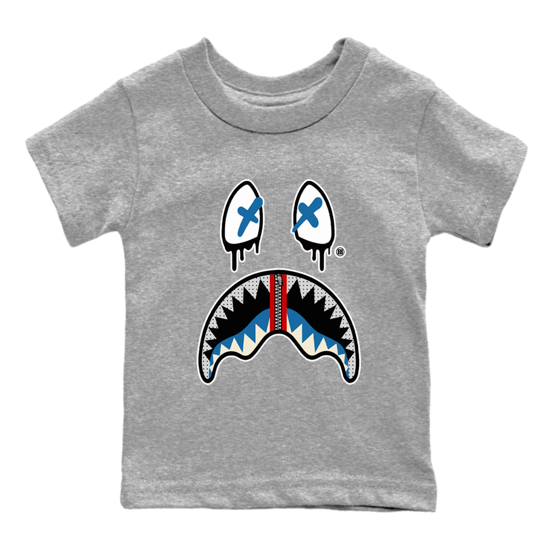 AJ3 Rare Air Graphic shirts Shark Face shirts Air Jordan 3 Rare Air best t-shirts to wear with jordans SNRT Sneaker Tees Youth Baby Heather Grey 2 tee