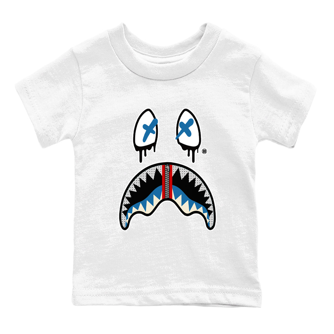 AJ3 Rare Air Graphic shirts Shark Face shirts Air Jordan 3 Rare Air best t-shirts to wear with jordans SNRT Sneaker Tees Youth Baby White 2 tee