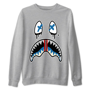 AJ3 Rare Air Graphic shirts Shark Face shirts Air Jordan 3 Rare Air best t-shirts to wear with jordans SNRT Sneaker Tees unisex cotton Heather Grey 2 shirts