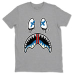 AJ3 Rare Air Graphic shirts Shark Face shirts Air Jordan 3 Rare Air best t-shirts to wear with jordans SNRT Sneaker Tees unisex cotton Heather Grey 2 shirts