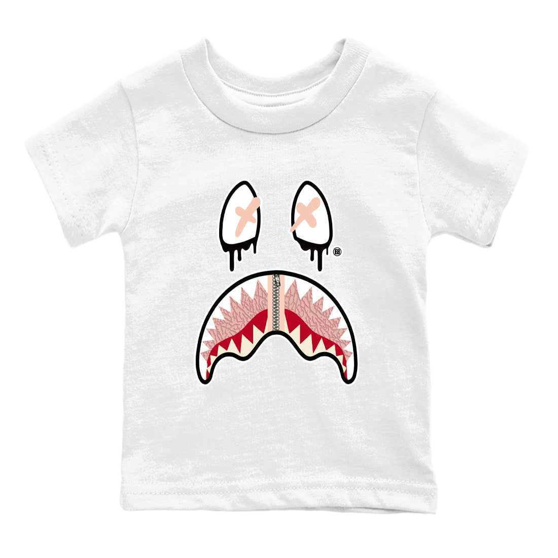 Air Jordan 3 Valentine's Day Graphic shirts Shark Face Valentine Gift shirts Air Jordan 3 Washed Coral best t-shirts to wear with jordans SNRT Sneaker Tees Youth Baby White 2 tee