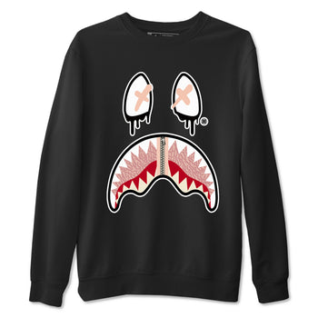 Air Jordan 3 Valentine's Day Graphic shirts Shark Face Valentine Gift shirts Air Jordan 3 Washed Coral best t-shirts to wear with jordans SNRT Sneaker Tees unisex cotton Black 2 shirts