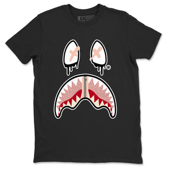 Air Jordan 3 Valentine's Day Graphic shirts Shark Face Valentine Gift shirts Air Jordan 3 Washed Coral best t-shirts to wear with jordans SNRT Sneaker Tees unisex cotton Black 2 shirts