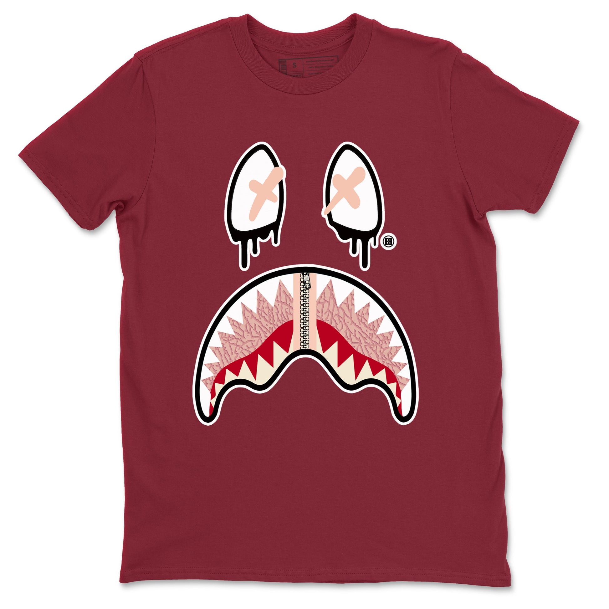 Air Jordan 3 Valentine's Day Graphic shirts Shark Face Valentine Gift shirts Air Jordan 3 Washed Coral best t-shirts to wear with jordans SNRT Sneaker Tees unisex cotton Cardinal 2 shirts