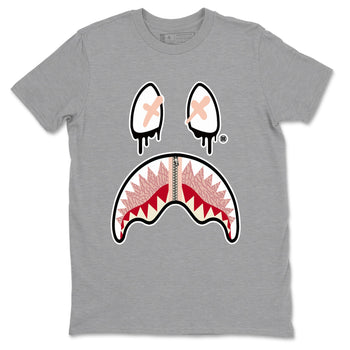 Air Jordan 3 Valentine's Day Graphic shirts Shark Face Valentine Gift shirts Air Jordan 3 Washed Coral best t-shirts to wear with jordans SNRT Sneaker Tees unisex cotton Heather Grey 2 shirts