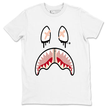 Air Jordan 3 Valentine's Day Graphic shirts Shark Face Valentine Gift shirts Air Jordan 3 Washed Coral best t-shirts to wear with jordans SNRT Sneaker Tees unisex cotton White 2 shirts