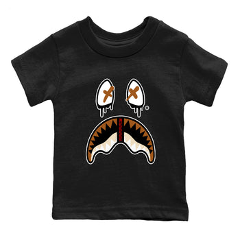 5s Archaeo Brown shirts to match jordans Shark Face sneaker match tees Air Jordan 5 Archaeo Brown SNRT Sneaker Release Tees Youth Baby Black 2 crew neck shirts