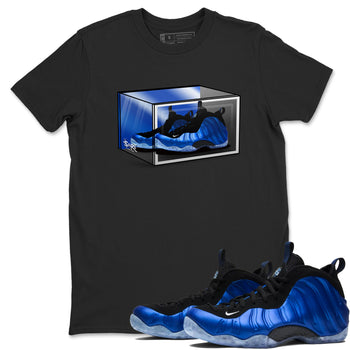 Foams One Royal shirts to match jordans Shoe Box sneaker match tees Air Foamposite One Royal match shoes to clothes SNRT Sneaker Tees unisex cotton Black 1 shirts