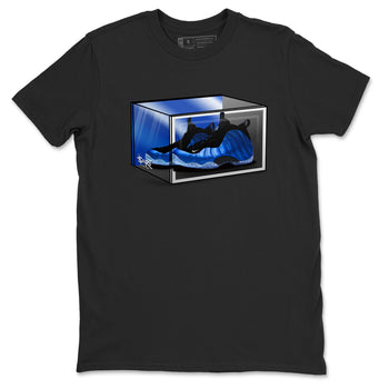 Foams One Royal shirts to match jordans Shoe Box sneaker match tees Air Foamposite One Royal match shoes to clothes SNRT Sneaker Tees unisex cotton Black 2 shirts