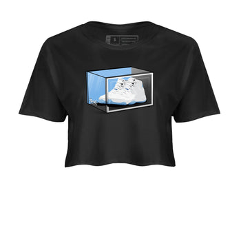 11s Legend Blue shirts to match jordans Shoe Box best t shirts to wear with jordans AJ11 Retro Legend Blue match shoes to clothes SNRT Sneaker Tees unisex cotton Black 2 crop tee