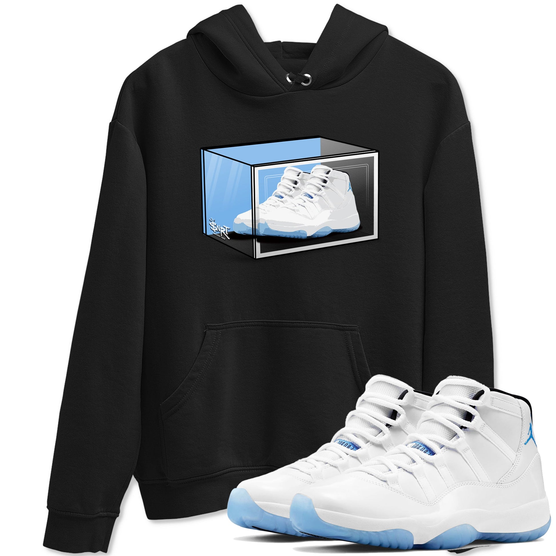 11s Legend Blue shirts to match jordans Shoe Box best t shirts to wear with jordans AJ11 Retro Legend Blue match shoes to clothes SNRT Sneaker Tees unisex cotton Black 1 shirts