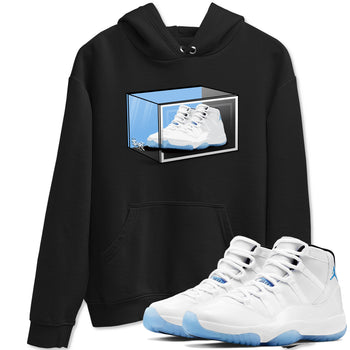 11s Legend Blue shirts to match jordans Shoe Box best t shirts to wear with jordans AJ11 Retro Legend Blue match shoes to clothes SNRT Sneaker Tees unisex cotton Black 1 shirts