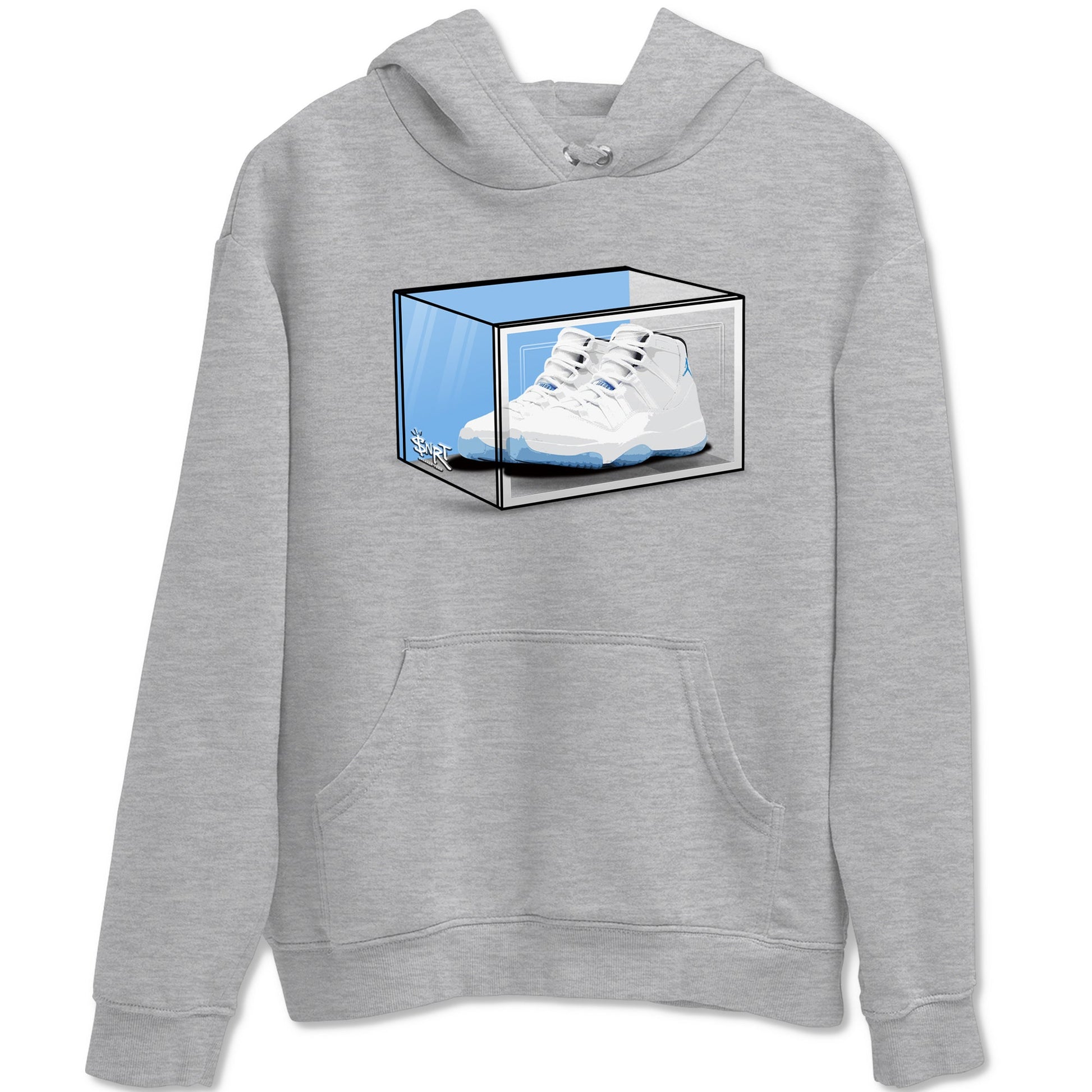11s Legend Blue shirts to match jordans Shoe Box best t shirts to wear with jordans AJ11 Retro Legend Blue match shoes to clothes SNRT Sneaker Tees unisex cotton Heather Grey 2 shirts